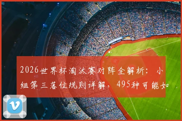 2026世界杯淘汰赛对阵全解析：小组第三落位规则详解，495种可能如何产生？